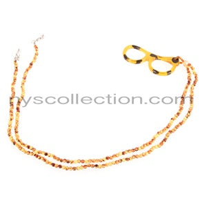 333S BROWN Y YELLOW BEAD CHAIN